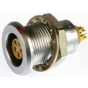 LEMO Circular Connector 2 Contacts 12 mm Panel Mount Socket Female IP68 0T Series EGG.0T.302.CLL