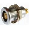 LEMO Circular Connector 2 Contacts 12 mm Panel Mount Socket Female IP68 0T Series EGG.0T.302.CLL