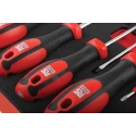 RS PRO 39-Piece Slotted and Pozidriv Engineers Screwdriver Set with VDE 1000V Insulated Voltage Tester 833-5947