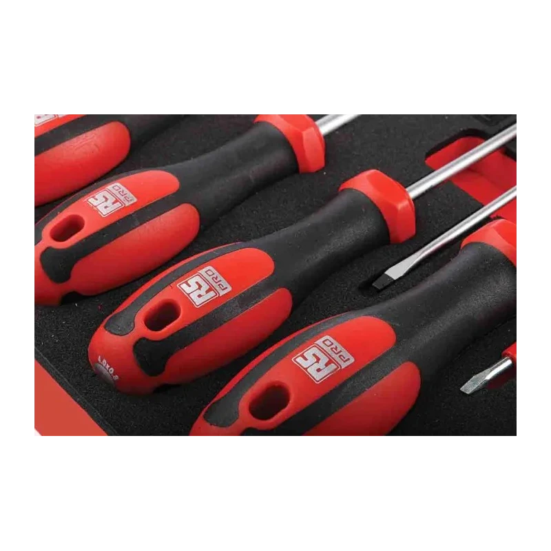 RS PRO 39-Piece Slotted and Pozidriv Engineers Screwdriver Set with VDE 1000V Insulated Voltage Tester 833-5947