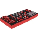 RS PRO 39-Piece Slotted and Pozidriv Engineers Screwdriver Set with VDE 1000V Insulated Voltage Tester 833-5947