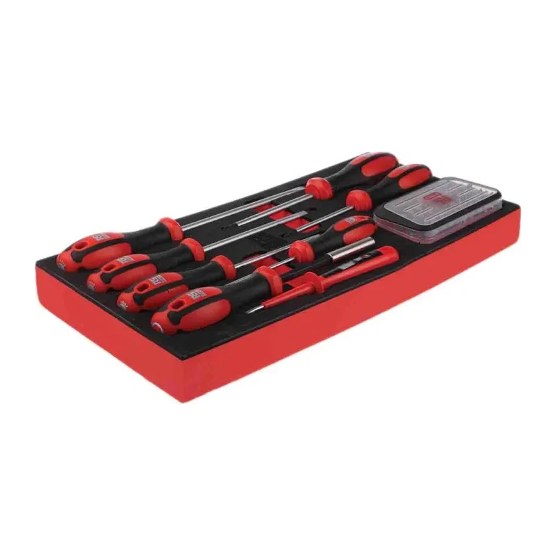 RS PRO 39-Piece Slotted and Pozidriv Engineers Screwdriver Set with VDE 1000V Insulated Voltage Tester 833-5947