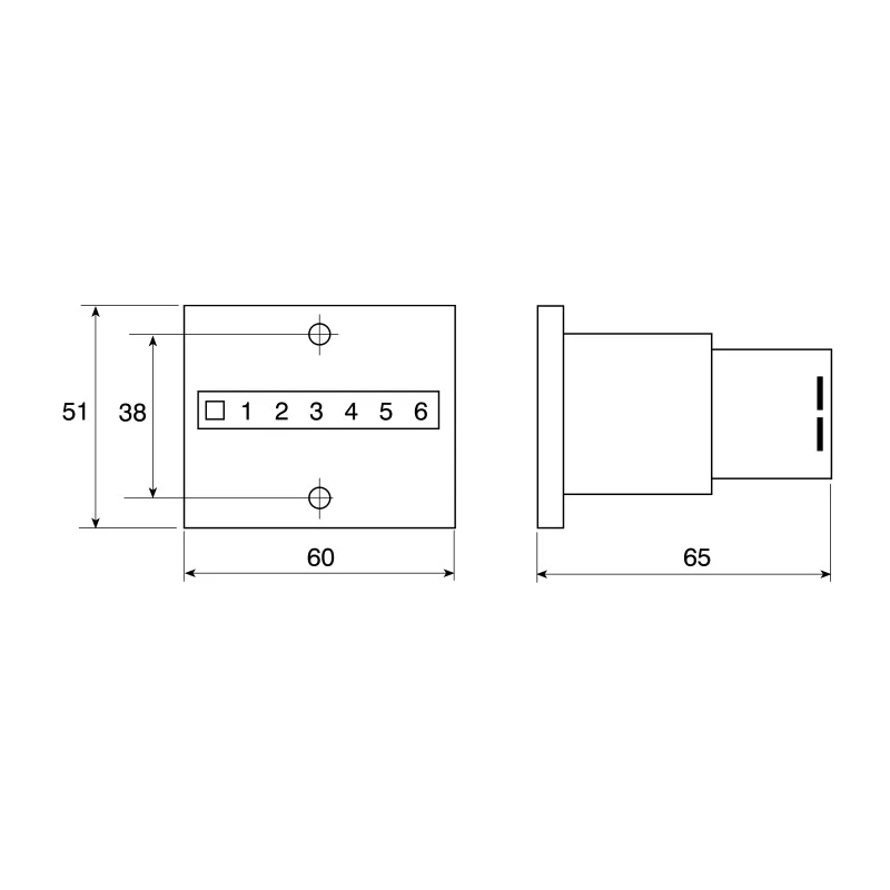 Hengstler Pneumatic Counter, Series 495, Operating Pressure 2 bar to 8 bar, Panel Mount, IP55 Rated 0 495 465