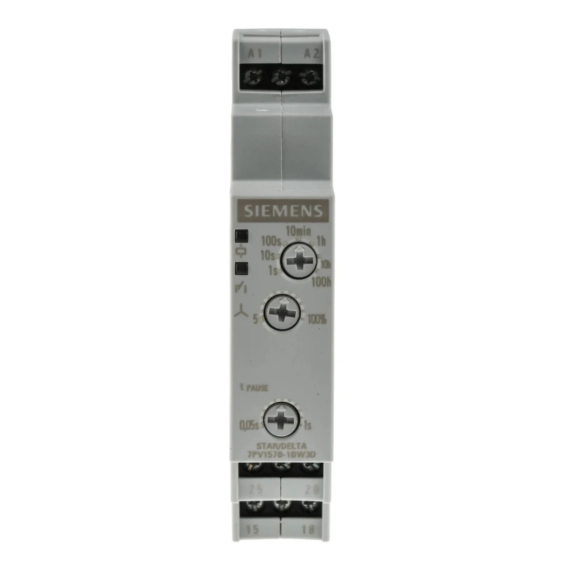 Siemens 7PV15 Series DIN Rail Timer Relay, 2-Contact, 12 to 240 V DC/AC Supply, Multifunction, 0.05 to 360000 7PV1578-1BW30
