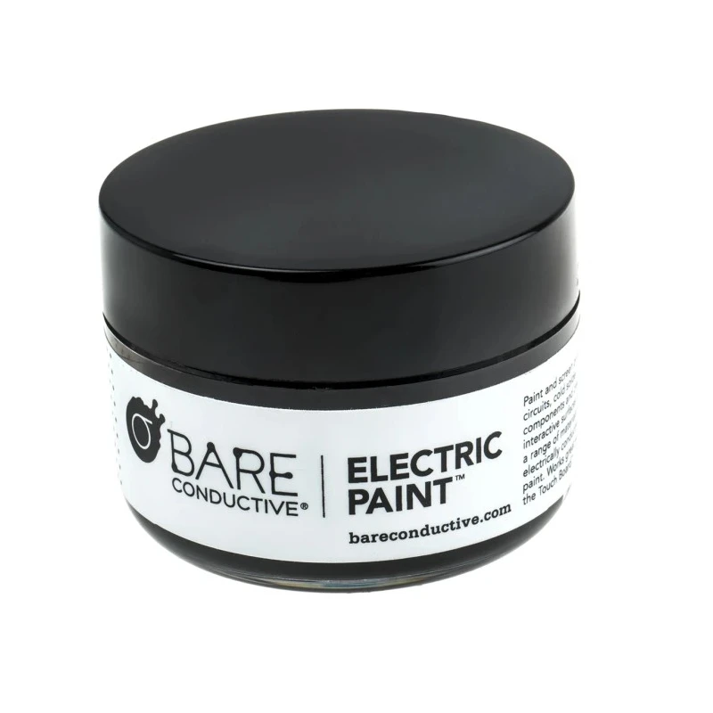 Bare Conductive Black Acrylic Resin Electric Paint Liquid 50 ml, Maximum Operating Temperature 25°C SKU-0216
