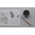 Bare Conductive Black Acrylic Resin Electric Paint Liquid 50 ml, Maximum Operating Temperature 25°C SKU-0216