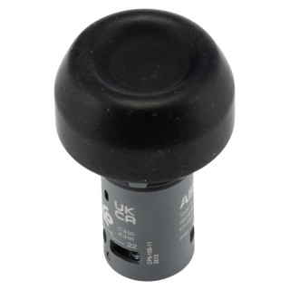 ABB Compact Series Momentary Push Button Switch, Panel Mount, 22 mm Cutout, 1 NO/1 NC Contact 1SFA619105R1076 CP6-10B-11