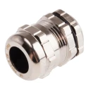 Alpha Wire Metallic Nickel Plated Brass Cable Gland PG13.5 Thread 6 mm Minimum, 12 mm Maximum, IP68 835-4099