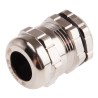 Alpha Wire Metallic Nickel Plated Brass Cable Gland PG13.5 Thread 6 mm Minimum, 12 mm Maximum, IP68 835-4099