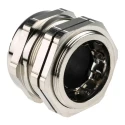 RS PRO Metallic Nickel Plated Brass Cable Gland, M50 Thread, 30 mm to 38 mm Cable Diameter, IP68 Protection 835-4122