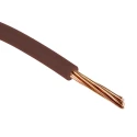 RS PRO H07V-R Series Brown 1.5 mm² Hook Up Wire, 16 AWG, 7/0.53 mm Core Strands, 100 m Length, Polyvinyl Chloride 836-0864