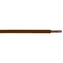 RS PRO H07V-R Series Brown 1.5 mm² Hook Up Wire, 16 AWG, 7/0.53 mm Core Strands, 100 m Length, Polyvinyl Chloride 836-0864