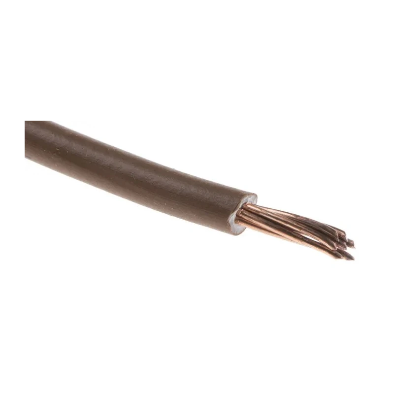 RS PRO H07V-R Series Brown 2.5 mm² Hook Up Wire, 14 AWG, 7/0.67 mm Core Strands, 100 m, Polyvinyl Chloride 836-0883