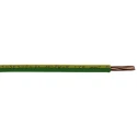 RS PRO H07V-R Series Yellow Green 4 mm² Hook Up Wire 12 AWG 7x0.85 mm Copper Conductor 100 m Polyvinyl 836-0906
