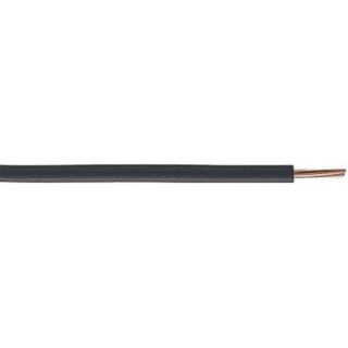 RS PRO 6491B Series Black 2.5 mm² Hook Up Wire 14 AWG, 7x0.67 mm Strands, 100 m, Cross Linked Polyolefin 836-0990