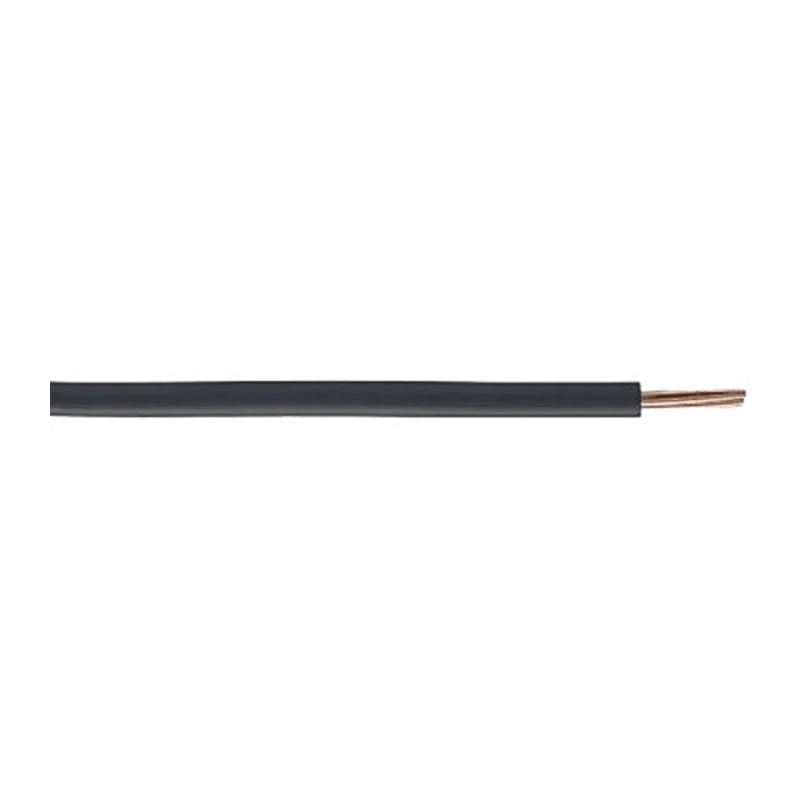 RS PRO 6491B Series Black 2.5 mm² Hook Up Wire 14 AWG, 7x0.67 mm Strands, 100 m, Cross Linked Polyolefin 836-0990