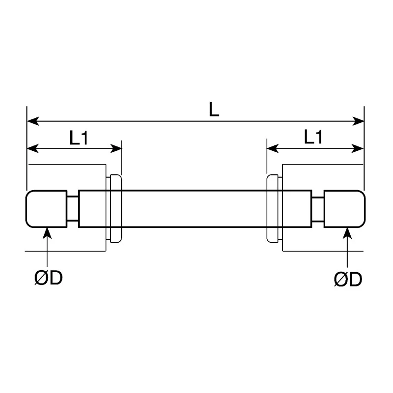 Legris Pneumatic Fitting LF 3000 Series Push-In 6mm Nickel Plated Brass 20 bar 80°C 3120 06 00 85