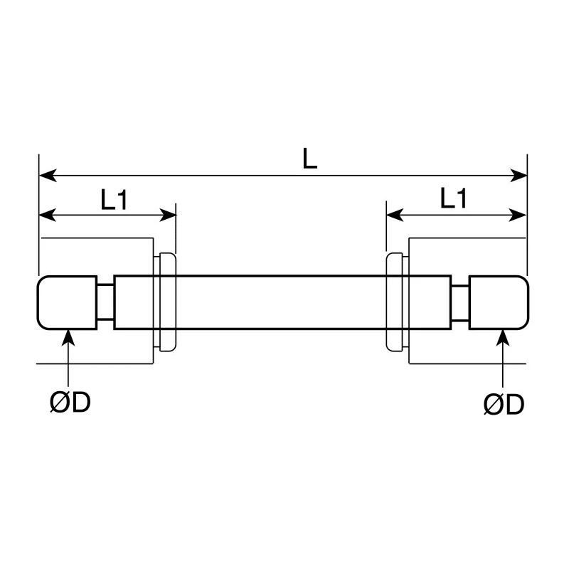 Legris Pneumatic Fitting LF 3000 Series Push-In 6mm Nickel Plated Brass 20 bar 80°C 3120 06 00 85