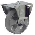 LAG Fixed Aluminium Castor Wheel, 150 kg Load Capacity, 110 mm Diameter, Stainless Steel Frame 39168