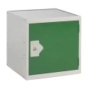 RS PRO 1 Door Steel Green Storage Locker 450 mm x 450 mm x 450 mm 833-2967