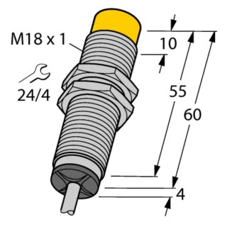 Turck Threaded Barrel Inductive Proximity Sensor M18 Analogue 30V 8mm Detection Ni8-M18-LIU