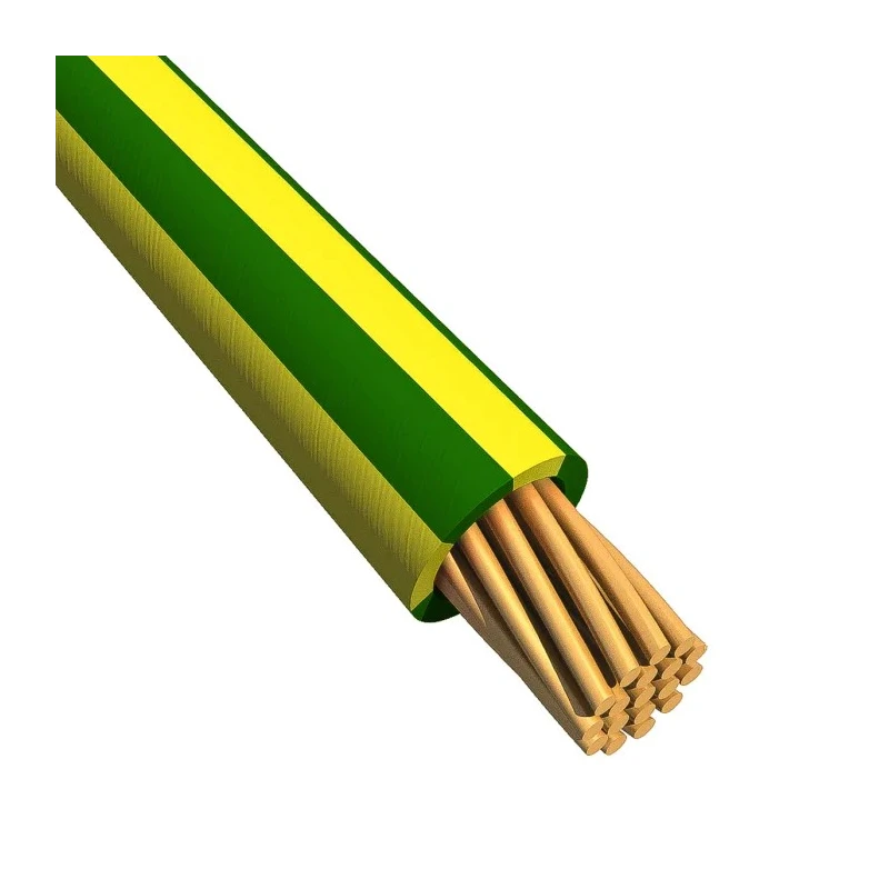 Alpha Wire Ecogen Ecowire Series Green Yellow 1.3 mm² Hook Up Wire 16 AWG Copper Conductor MPPE Insulation 305 m 6716 GY001
