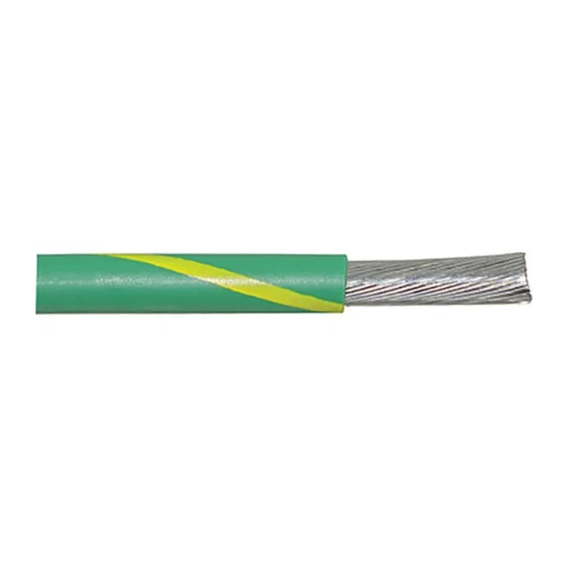 Alpha Wire Ecogen Ecowire Series Green Yellow 1.3 mm² Hook Up Wire 16 AWG Copper Conductor MPPE Insulation 305 m 6716 GY001