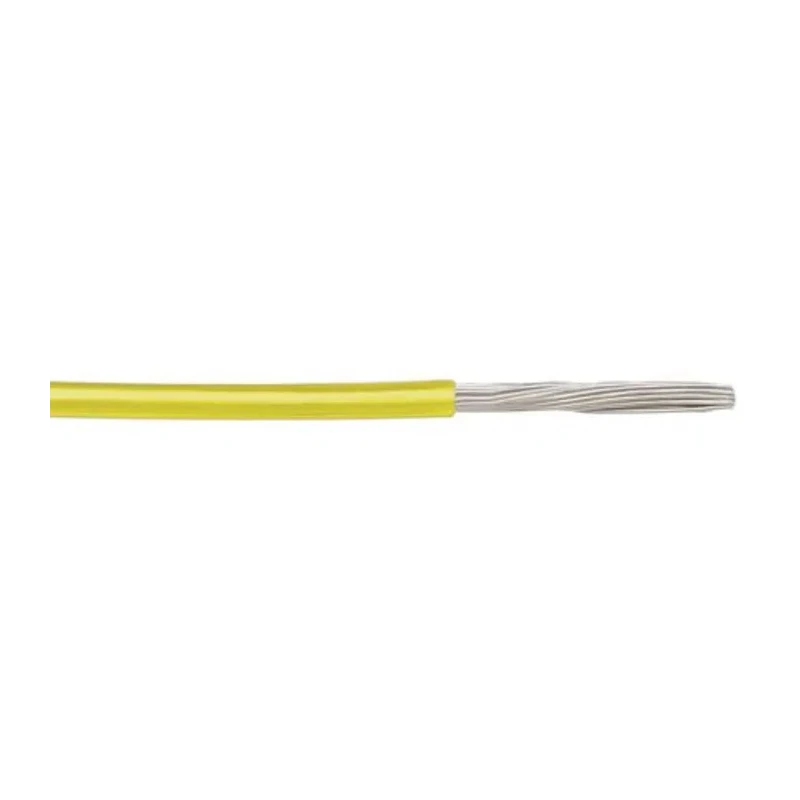 Alpha Wire Ecogen Ecowire Series Yellow 1.3 mm² 16 AWG Hook Up Wire 600 V, 26x0.25 mm Strands, 305 m Length, MPPE 6716 YL001