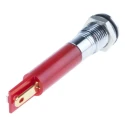 RS PRO Red Panel Mount Indicator 12V DC 20mA Solder Lug Termination IP67 Flush Bezel 838-5560