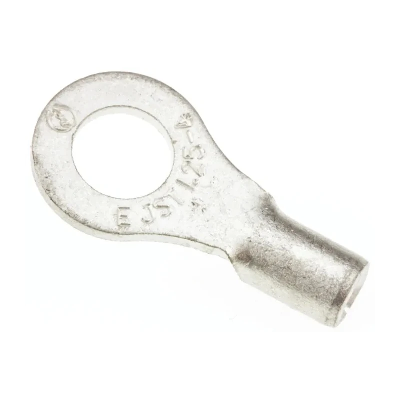 JST Uninsulated Ring Terminal 4 mm Stud Size 22 AWG to 16 AWG Wire Size Grey 1.25-4