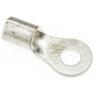 JST Uninsulated Ring Terminal 4 mm Stud Size, 12 AWG to 10 AWG Wire Size, Grey 5.5-4