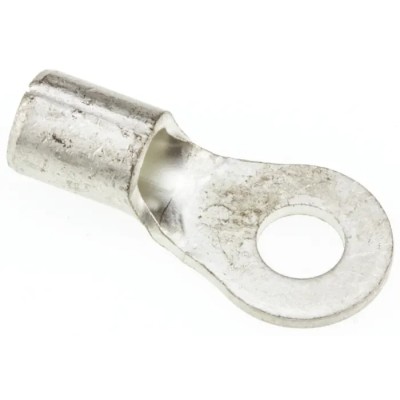 JST Uninsulated Ring Terminal 4 mm Stud Size, 12 AWG to 10 AWG Wire Size, Grey 5.5-4