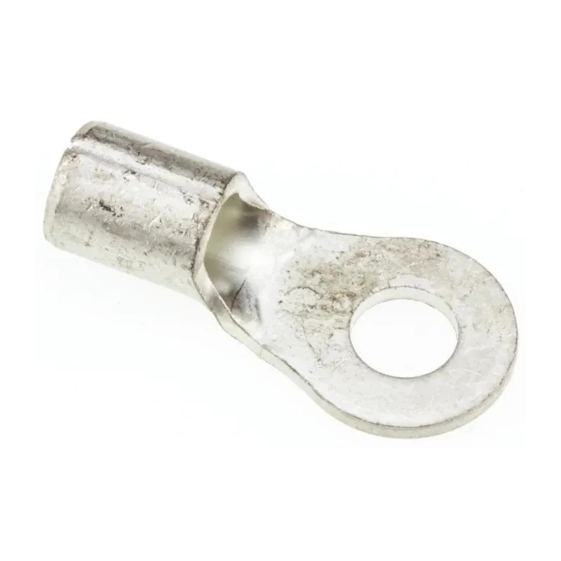 JST Uninsulated Ring Terminal 4 mm Stud Size, 12 AWG to 10 AWG Wire Size, Grey 5.5-4