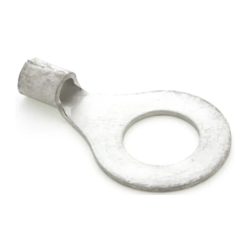 JST Uninsulated R Series Ring Terminal, 16 mm Stud Size, 6 AWG Wire Size, Grey 14-16