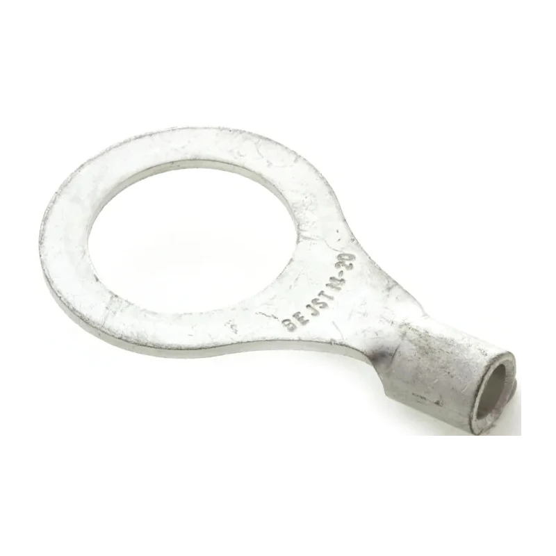 JST Uninsulated R Series Ring Terminal, 16 mm Stud Size, 6 AWG Wire Size, Grey 14-16