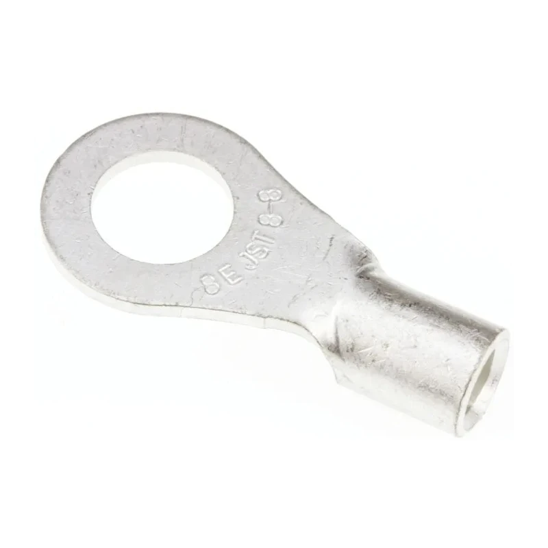 JST R Uninsulated Ring Terminal 8 mm Stud Size 8 AWG Wire Size Grey 8-8