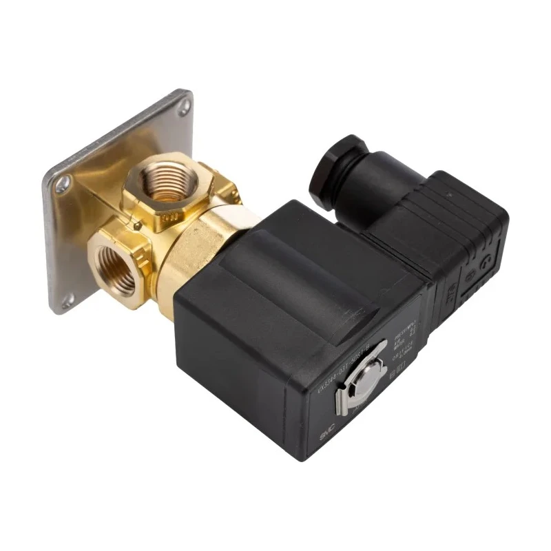 SMC Stainless Steel 3-Port Solenoid Valve VX3344-03T-5DS1-B 24V DC 3/8 in Orifice 4mm VX3 Series