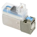 SMC Pneumatic Solenoid Valve Solenoid/Spring M5 x 0.8 3 Ports Resin Body Base Mount 24V DC 1W Power V114A-5LOU