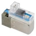 SMC Pneumatic Solenoid Valve Solenoid/Spring M5 x 0.8 3 Ports Resin Body Base Mount 24V DC 1W Power V114A-5LOU