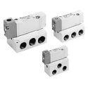 SMC Pneumatic Solenoid Valve 3 Position Double Check, Threaded M5 x 0.8 Port, Die Cast Aluminium & Zinc Body, 0.7 SYA3220-M5