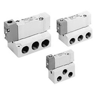 SMC Pneumatic Solenoid Valve 3 Position Double Check, Threaded M5 x 0.8 Port, Die Cast Aluminium & Zinc Body, 0.7 SYA3220-M5
