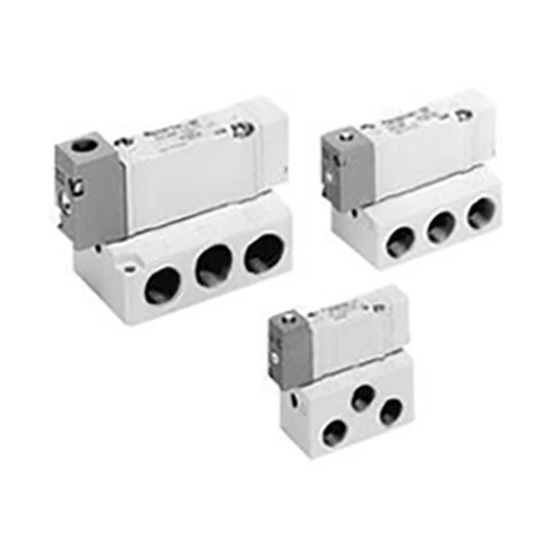 SMC Pneumatic Solenoid Valve 3 Position Double Check, Threaded M5 x 0.8 Port, Die Cast Aluminium & Zinc Body, 0.7 SYA3220-M5