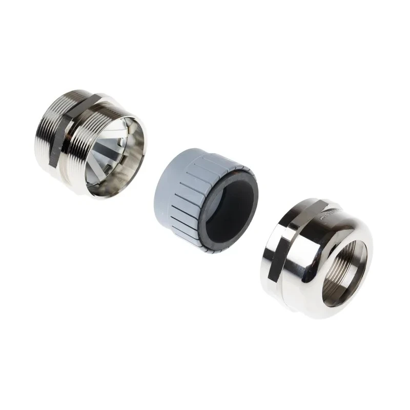 Lapp SKINTOP MS-SC Series 5 EMC Cable Gland, Nickel-Plated Brass, PG36 Thread, IP68 Protection, Kit of 1 Gland 53112270