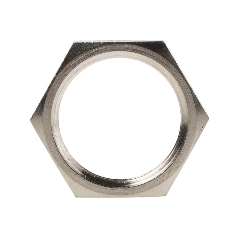 Lapp Silver Nickel Plated Brass Cable Gland Locknut M25 Thread 52103330