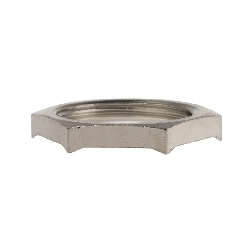 Lapp Silver Nickel Plated Brass Cable Gland Locknut M25 Thread 52103330