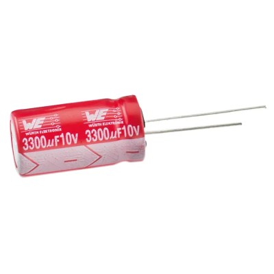 Wurth Elektronik Aluminium Electrolytic Capacitor 470nF 400V DC Radial Through Hole 860021373001