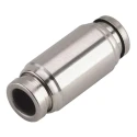 SMC KQ2 Series Metal Pneumatic Straight Tube-to-Tube Adapter Push-in 4 mm Tube KQG2H04-00