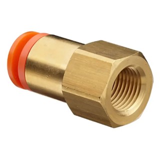 SMC Pneumatic Fitting KQ2 Series Push-in Tube 0.15625 in Female Thread 1/4 in NPT KQ2F03-35A