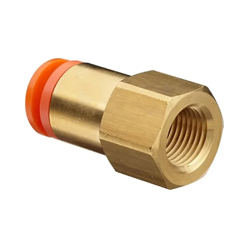 SMC Pneumatic Fitting KQ2 Series Push-in Tube 0.15625 in Female Thread 1/4 in NPT KQ2F03-35A