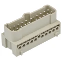 HARTING Heavy Duty Power Connector Insert Han-Eco Series Male 16A 500-600V 20 Contacts 19410202601